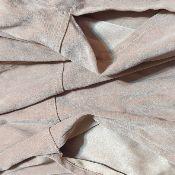 Vintage Croft & Barrow L Tan Moleskin/suede like fabric Shirt/Blazer - Picture 5 of 6